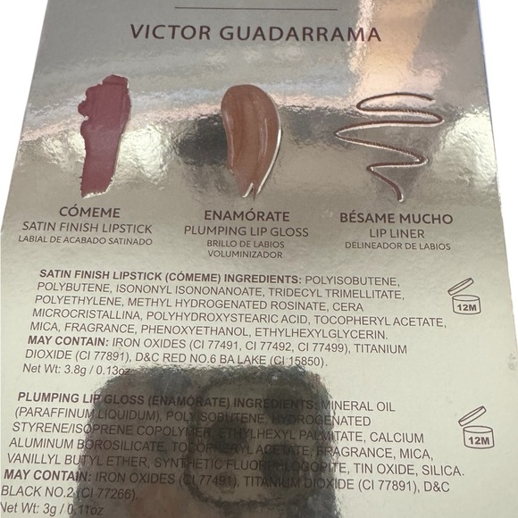 Beauty Creations Victor Guadarrama Lip Trio - Pink and Nude Shades NIB - Picture 3 of 4